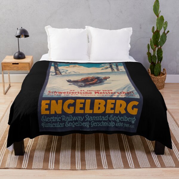 Item preview, Engelberg vintage travel poster designed and sold by stickart-marek.