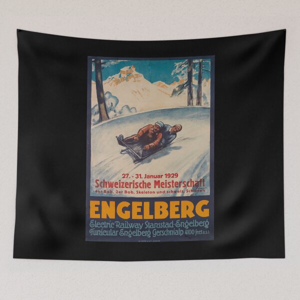 Item preview, Engelberg vintage travel poster designed and sold by stickart-marek.