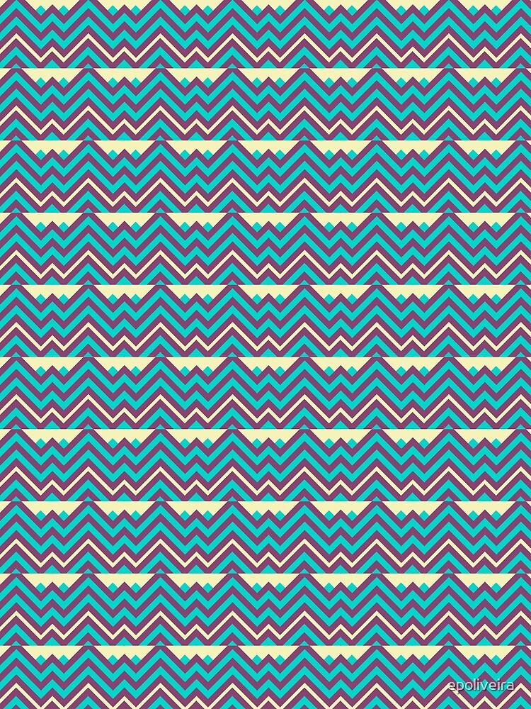 Chevron Stripes Geometric Pattern by epoliveira