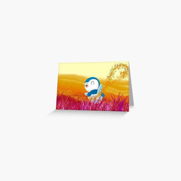 Piplup's Dreamscape Greeting Card