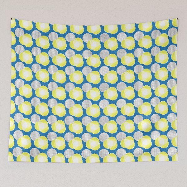 Artikelvorschau, Geometrischer gelber Kreis - Zitronenmuster entworfen und verkauft von cluelesspaula.