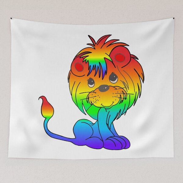 Item preview, Rainbow Lion Cub designed and sold by Orchyd.