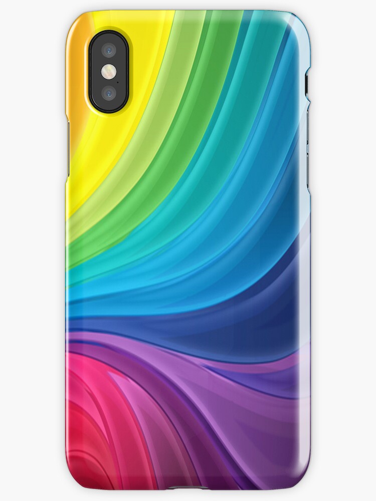 "Swirling Rainbow of Paint" iPhone Cases & Skins by pjwuebker Redbubble