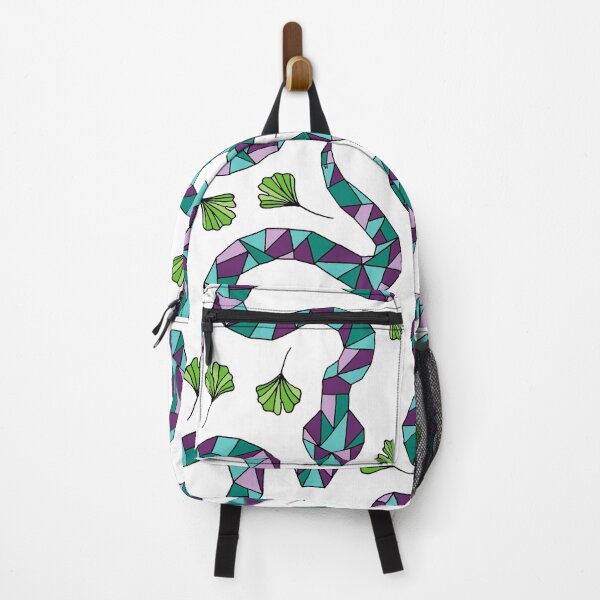 Item preview, Geometric Snakes and Ginkgo Leaves Pattern || Shapes || Nature || Abstract Snake designed and sold by Hilary Leslie.