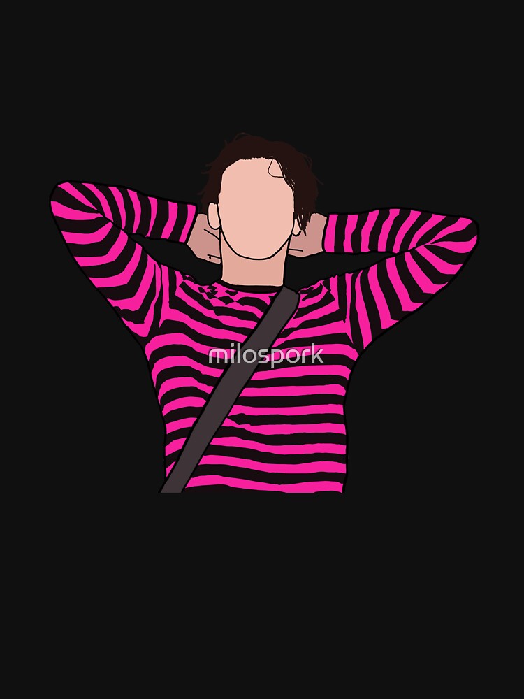 yungblud black and white striped shirt