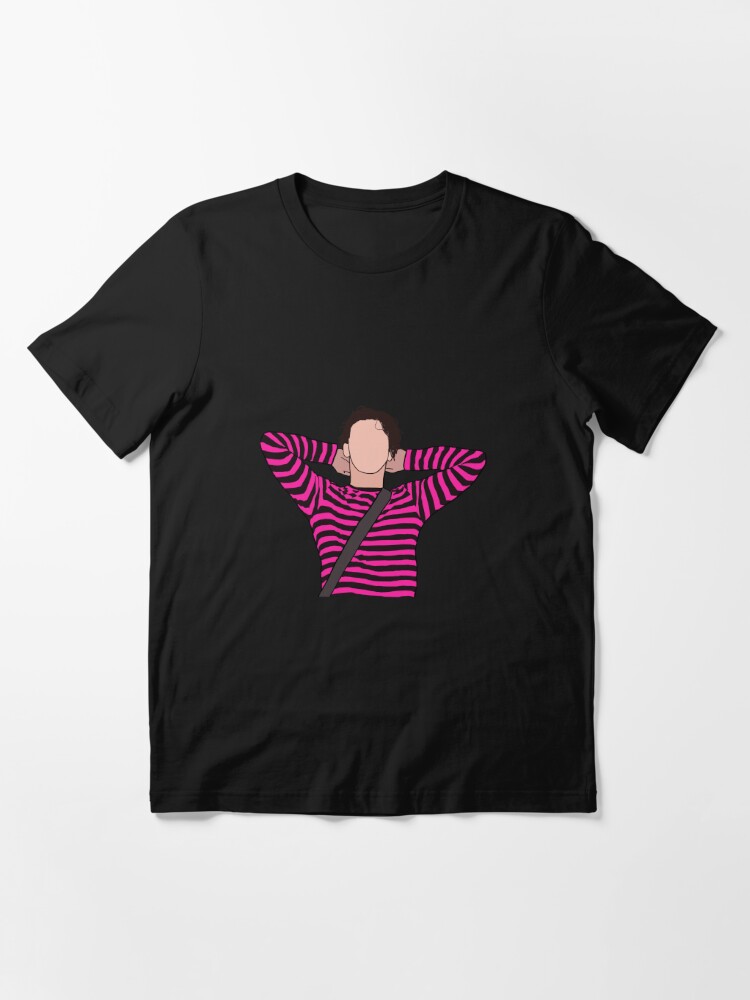 Pink and black 2024 striped shirt yungblud