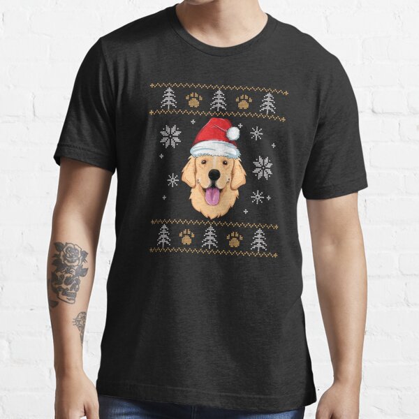 Cute Preppy Golden Retriever Christmas Jeep - Golden Retriever