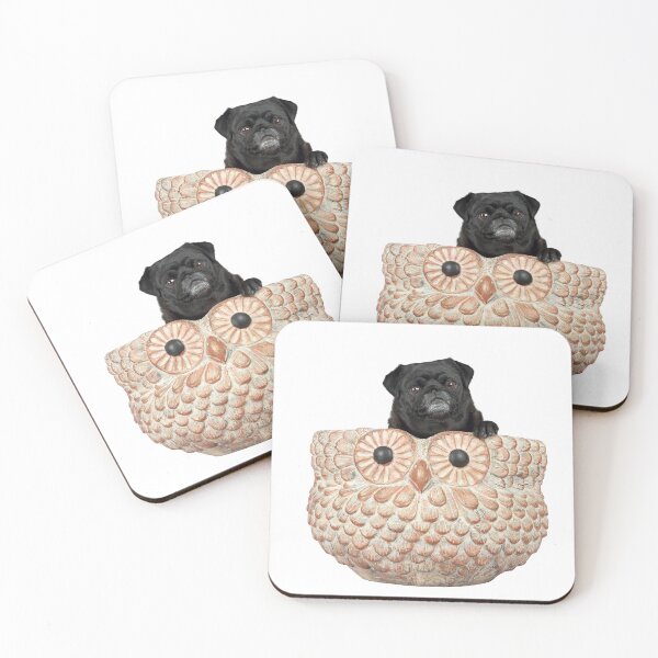 Item preview, Pug and owl planter. designed and sold by mlorenz.