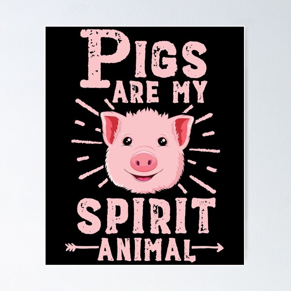 Item preview, Pigs Are My Spirit Animal T-Shirt Women Funny Farmer Kawaii designed and sold by 14thFloor.