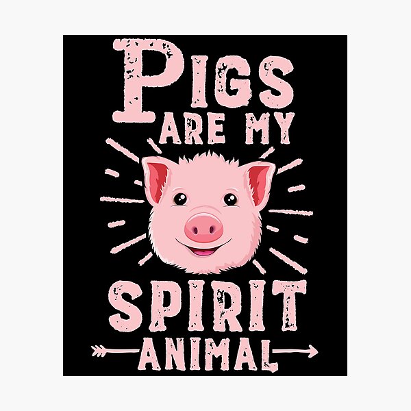Item preview, Pigs Are My Spirit Animal T-Shirt Women Funny Farmer Kawaii designed and sold by 14thFloor.