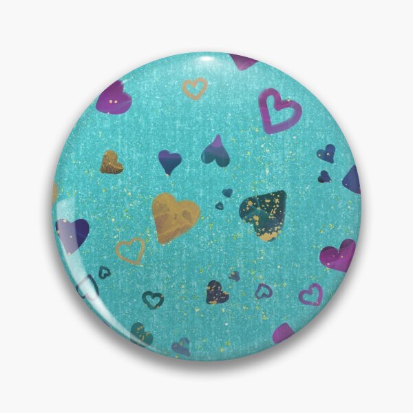 Item preview, I Heart Multicolor Teal and Gold designed and sold by SakuraSkies.