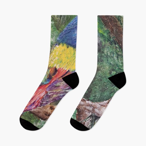 Item preview, Painted Bunting Rainbow Bird designed and sold by LivingArtBrenda.