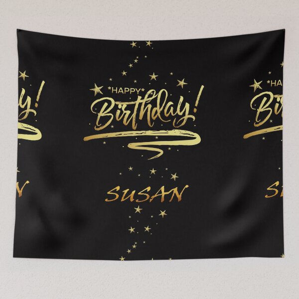 Item preview, HAPPY BIRTHDAY SUSAN : Unique & Special Gift that Customs on your Personal Name with an Enjoying & Lovely Design designed and sold by roji-world-shop.