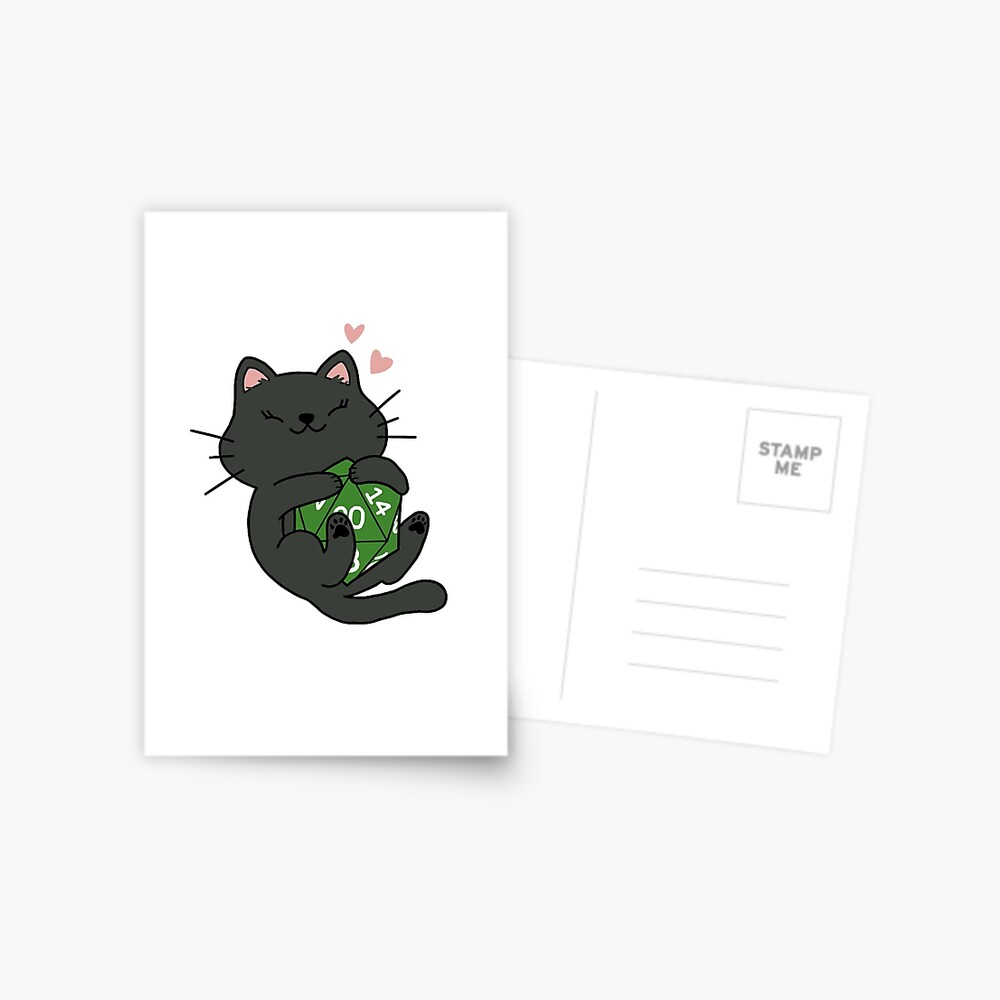 Black Cat Sticker For D&D Players