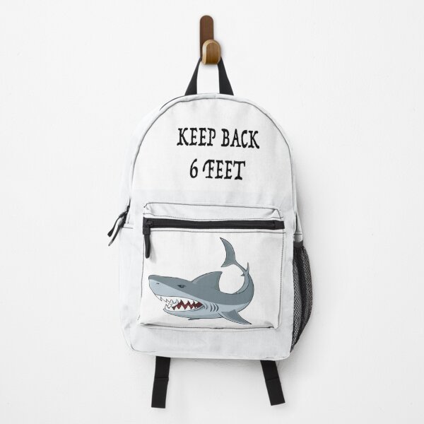 Item preview, Funny Shark keep 6 feet back social distancing designed and sold by npryor13.
