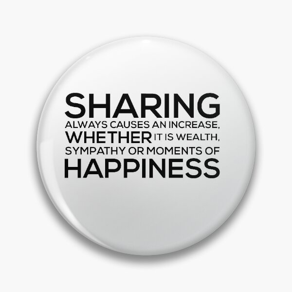 Item preview, Sharing always Causes an increase Whether it is Wealth Sympathy or Moments of Happiness designed and sold by Al Collections.