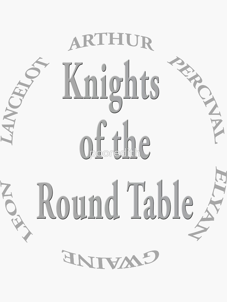 "Merlin Knights of the Round Table" Sticker by pooredith Redbubble