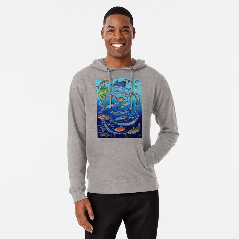 Vista previa del artículo con la obra «Sudadera ligera con capucha», diseñado y vendido por Bluemarlin.