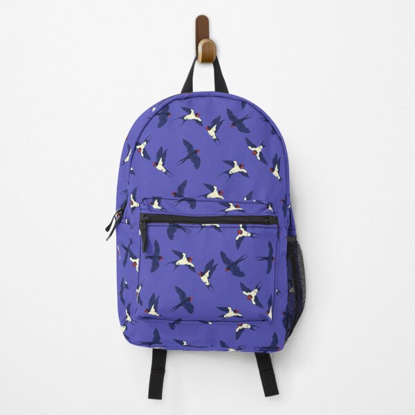 Item preview, swallows on a blue background designed and sold by burbura.
