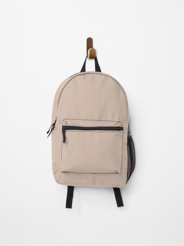 Vanilla Punch - solid cold pale nude pink grey mono color | Backpack