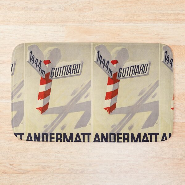 Item preview, Andermatt vintage travel poster designed and sold by stickart-marek.