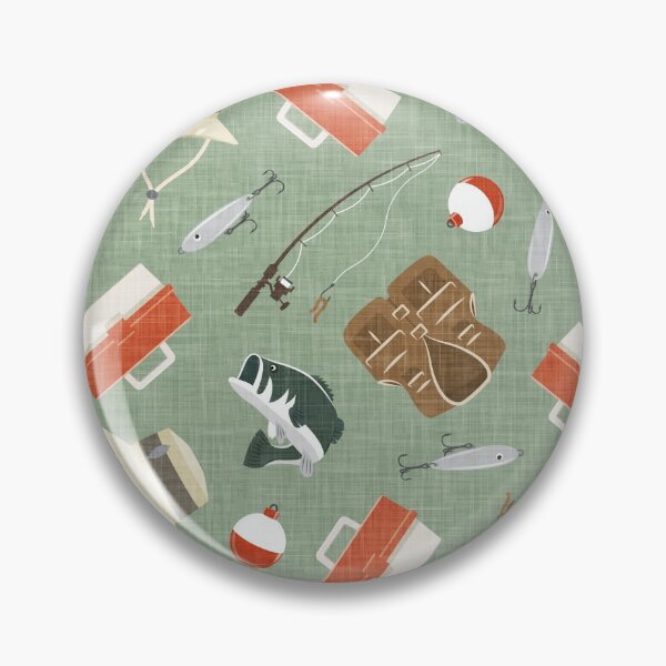 Item preview, Gone Fishing - Orange & Sage designed and sold by littlearrow.