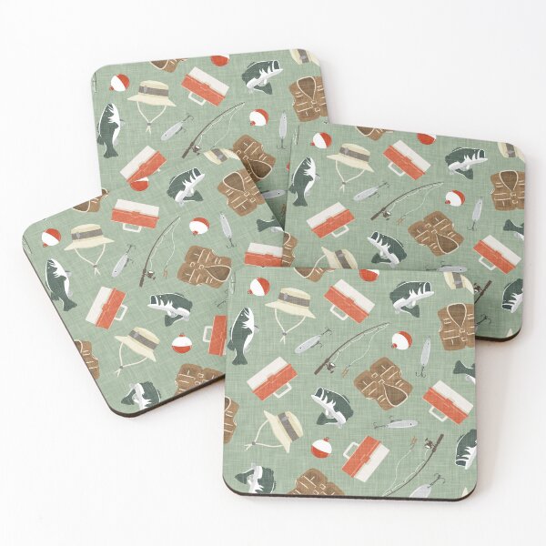 Item preview, Gone Fishing - Orange & Sage designed and sold by littlearrow.