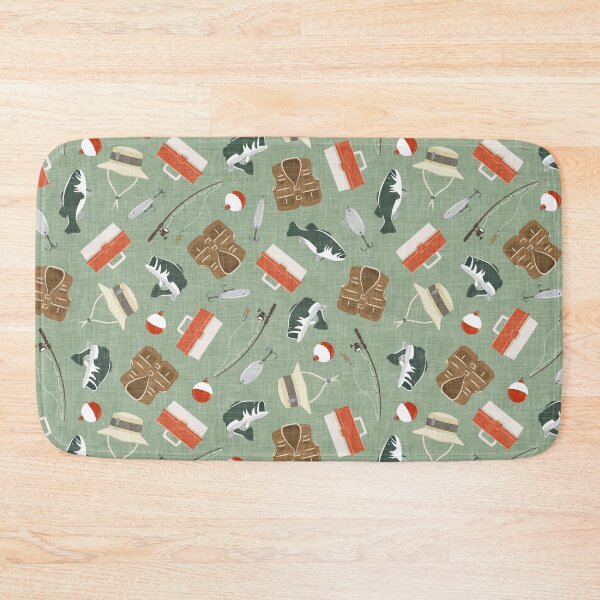 Item preview, Gone Fishing - Orange & Sage designed and sold by littlearrow.