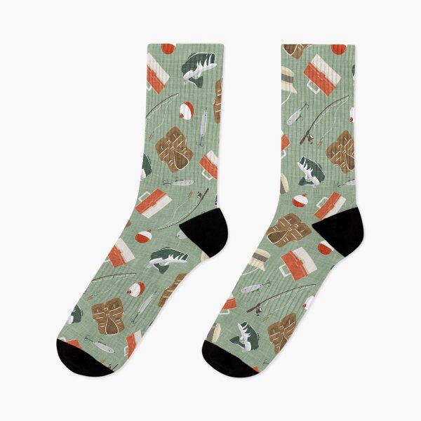 Item preview, Gone Fishing - Orange & Sage designed and sold by littlearrow.