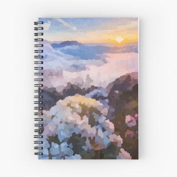 Item preview, Sun set with flowering hills designed and sold by Golden Goat King.