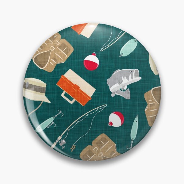 Item preview, Gone Fishing - Orange & Teal designed and sold by littlearrow.