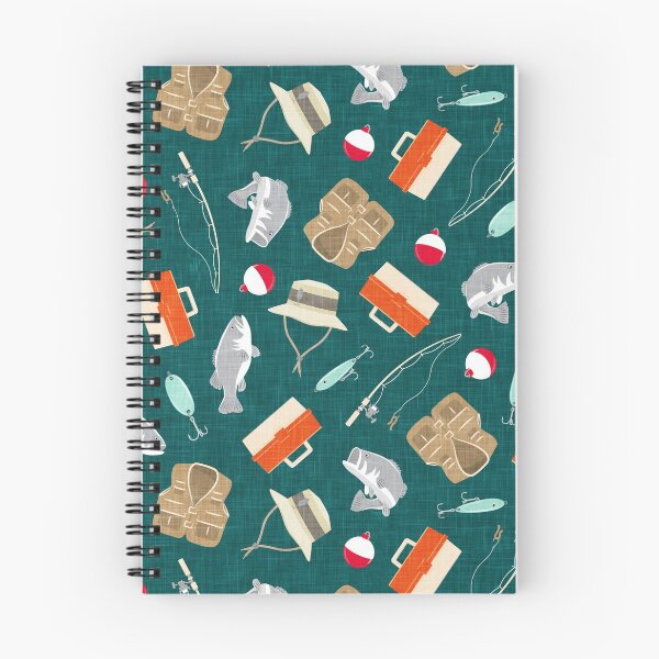 Item preview, Gone Fishing - Orange & Teal designed and sold by littlearrow.