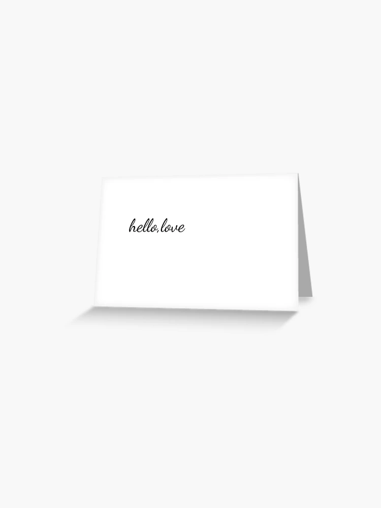 hello love quote Sticker for Sale by sanskrttt