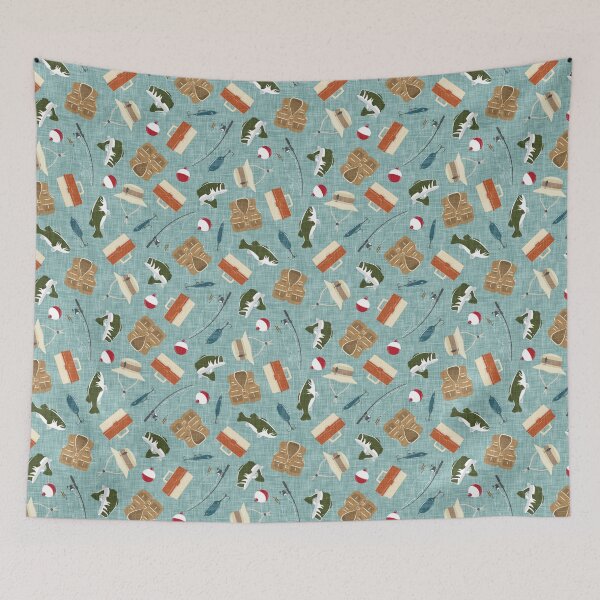 Item preview, Gone Fishing - Blue designed and sold by littlearrow.