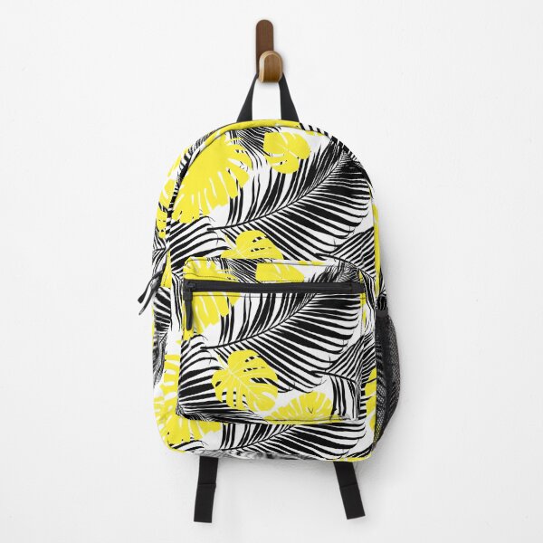 Item preview, Yellow and Black Palm Leaves Pattern designed and sold by masterbones.