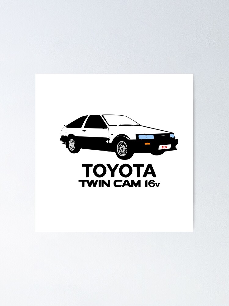 Toyota Corolla Twincam Ae86 Poster For Sale By Autographix Redbubble