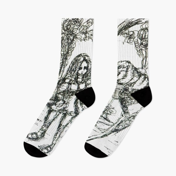 Item preview, Alice and the Bird with Long Legs:  Alice In Wonderland, TeresaTown at Redbubble 2015 designed and sold by Mark Stansberry.