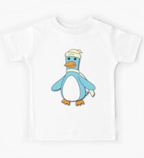Light Blue & Creme Penguin Kids Tee