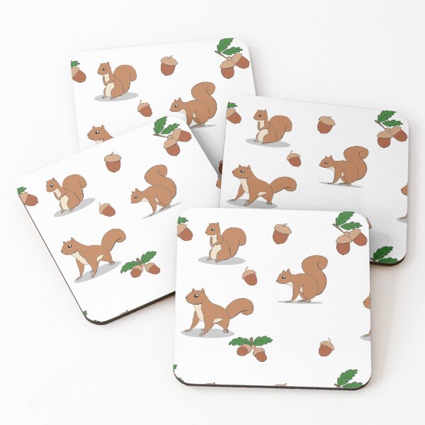 Item preview, Squirrel and Acorn Tile Design designed and sold by Blenderbeetle.