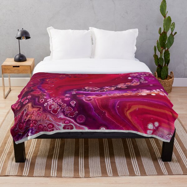 Granite dirty pour painting Throw Blanket