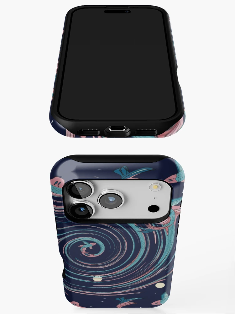 Thumbnail 3 of 4, iPhone Case, Psychedelic Fish designed and sold by Rococodesigns.