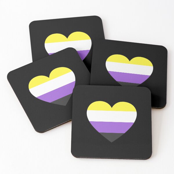 Item preview, Nonbinary Pride Heart designed and sold by punkauracrystal.