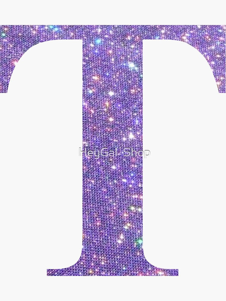 "Tau Purple Glitter Greek Letter" Sticker for Sale by allyspalding
