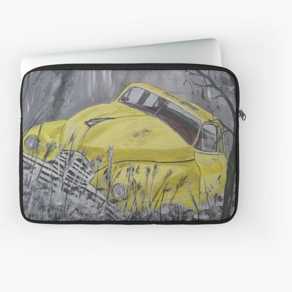 Mellow Yellow Old Car Laptop Sleeve