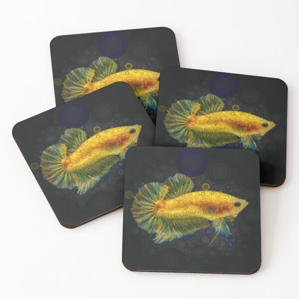 Item preview, Yellow Female Siamese Fighting Fish designed and sold by Heathermarie321.