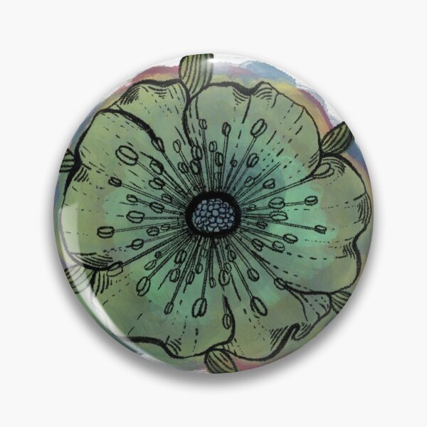 Item preview, Color Bleed Watercolor and Ink Flower Design  designed and sold by Bumblbeeart1.