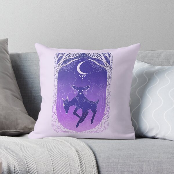 Strange Moonlight Throw Pillow