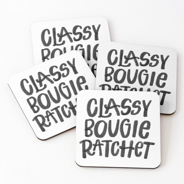 Item preview, Class & Bougie | TikTok Quote | Hand Lettered designed and sold by smittenwritten.