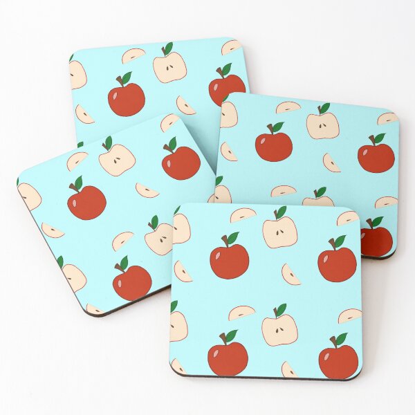 Item preview, Apple Tile Design - Blue Background designed and sold by Blenderbeetle.