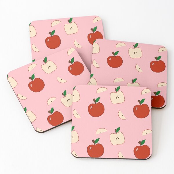 Item preview, Apple Tile Design - Pink Background designed and sold by Blenderbeetle.